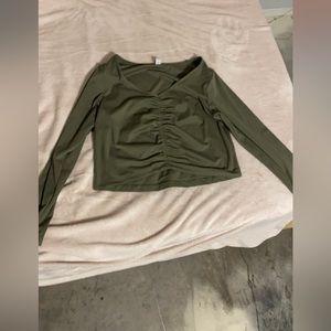 Workout cropped shirt